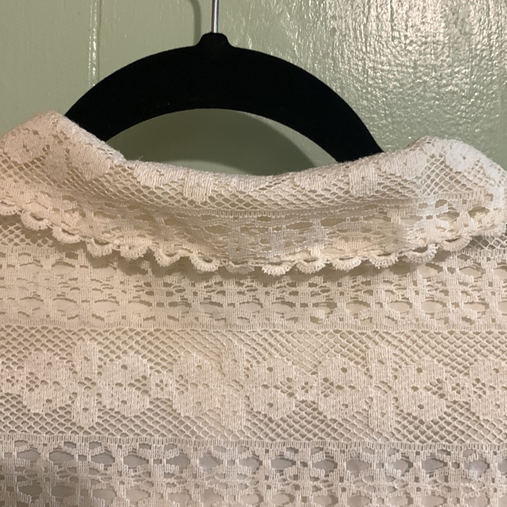 Vintage Aldens Off White Lace Dress - Picture 5 of 5